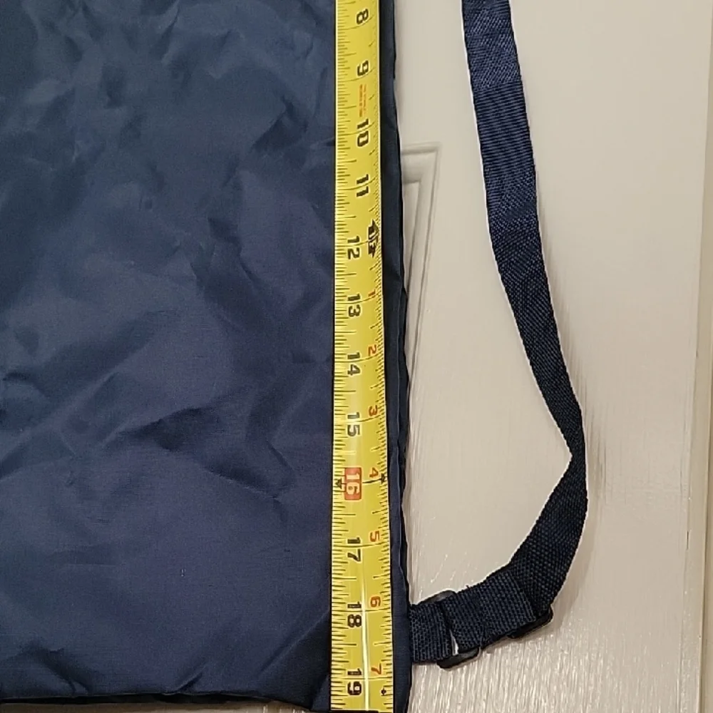 NWOT Skechers Navy Blue Drawstring Backpack with Logo Design Adjustable Strap